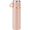 ZMHQLPDZ Borraccia Termica 500ml,Borraccia Isotermica con tappo tazza, Thermos acciaio inox 18/8 con Sottovuoto a Doppia Parete,Antigoccia,12 ore caldo/24 ore Freddo per Tè e Caffè