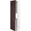Generic METOD alta cabina f frigorifero/congelatore w 2 porte, 60x60x220 cm, bianco Askersund/effetto frassino marrone scuro