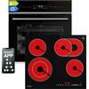 KKT KOLBE Fornello: forno da incasso da 60 cm EB8317HC + 59 cm CH5901RL | Girarrosto | Funzione pizza | Griglia | Aria calda | Timer automatico | SET8317HCCH59RL