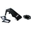 MASTRAD - Mandolina Multilame - 3 Lame in acciaio inox - Facile da usare - Comfort e sicurezza - 1 pulsante - Colore nero