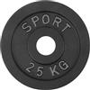 AtHaus® Dischi in ghisa per manubri da 30 mm, diametro 1,25 kg, 2,5 kg, 5 kg, 10 kg, 20 kg, in ghisa, disco per bilanciere