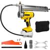 WingFly Ingrassatore a Batteria Adatto per Dewalt 20V Battery, 2 in 1 Ingrassatore Elettrico, Ingrassatore da 10000 PSI con Luce LED, Tubo Flessibile da 39,4", per Camion, fattorie, Costruzioni