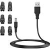 MEROM Cavo di alimentazione USB da 5 V, compatibile con rasoio Remington HC5810 HC4250, HQ8505, 5000/7000, cavo di ricambio per rasoio