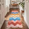 TUKDAK Tappeto Da Corridoio Boho Antiscivolo 60x180 Cm, Tappeto Da Cucina Lavabile Con Motivo Geometrico Arcobaleno, Tappeto Lungo BohéMien Colorato Per Ingresso, Camera Da Letto, Lavanderia, Soggiorno