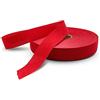 DOJA Barcelona | Nastri in Sbieco per Cucito | Rotolo di Sbieco 100m | Larghezza 20 mm | Nastro per Bordare in poliestere | Nastro Sbieco Rosso | Fettuccia Sbieco | Nastro Spina di Pesce Merceria