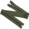 Aerzetix - Set di 8 Cerniere Lampo a Spirale N°5 45cm separabili con cursore - in Metallo Nylon Poliestere - Colore Verde Militare - per Cucito Artigianato creazioni Tessili