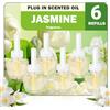 SCENTORINI Ricarica Per Diffusore Elettrico 6X19ML Ricariche di Diffusore di Oli Essenziali Fragranza di Gelsomino, Adatte per Deodorante Casa per Air Wick e per Glade