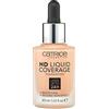 Catrice Fondotinta HD Liquid Coverage, n. 035, Nude, a lunga durata, opacizzante, opaca, per pelle impura, vegana, senza olio, impermeabile, senza alcool, confezione da 1 (30 ml)