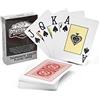 Poker Night Pro - Mazzo di Carte da Poker Texas Hold'em Professionali, 100% Impermeabili in Plastica | 54 Carte (Dorso Rosso) | 2 Jolly | Indice Jumbo