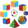 Vdealen Cubo Magico 2x2 3x3 4x4 Piramide Megaminx Infinity Skewb Windmill Rainbow Ball Magic Cube, Lisci Speed Cube Puzzle Cubo di Velocità, Regalo per Bambini Adolescenti Adulti(9 Pacchetto)