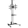Startech.Com Carrello monitor 75" One Touch Silver e Black STNDMTV70