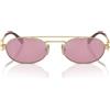 Miu Miu Occhiali da Sole MU54ZS ZVN50D Oro/Rosa Donna