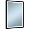 Venti Duo specchio 60x80 cm rettangolare con illuminazione con tappetino riscaldante nero 5905951180441
