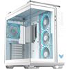 ASUS Case ASUS TUF Gaming GT502 Horizon - Mid Tower ATX, Design panoramico, Chassis a doppia camera, Bianco