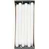 Nordring 12 candele a punta 2,3 cm x 25 cm di altezza, colore bianco, certificato RAL, antigoccia e poco fumo 8 ore. Durata della combustione: decorazione da tavolo e candelabri