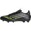 adidas F50 League Firm Ground Football Boots, Scarpe da Calcio Unisex-Adulto, Core Black/Iron Metallic/Lucid Lemon, 36 2/3 EU