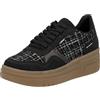 Rieker Sneaker Basse da Donna M7600, Nero, 38 EU