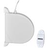 Krawnxin Avvolgitore per tapparelle cinghia integrata 14 mm larghezza 5 m lunghezza montaggio a parete 180°C girevole (Rotondo)