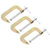 Marhynchus 3 pezzi C Morsetto Set Heavy pinze utensili a pinza morsetti rapidi Duty G Morsetto Lavorazione del legno Saldatura Hand Grip Holder Strumento per carpentiere(3 inch)