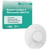 hansgrohe Ecostat Comfort S - Miscelatore termostatico incasso con combinazione di sicurezza, Rubinetto con blocco di sicurezza (SafetyStop) a 40° C, Termostato, 2 utenze, bianco opaco, 33718700