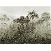 Rasch 486056 - Carta da parati fotografica in tessuto non tessuto con motivo giungla e palme in nero e marrone, della collezione Florentine III-3,00 m x 4,00 m (L x l), colore: Nero e Marrone