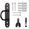 G5 HT SPORT【Anello Ancoraggio Parete/Soffitto Ø12 cm per Battle Rope o Allenamento in Sospensione】Eye Plate Supporto Acciaio Verniciato, Viti eTasselli Inclusi, Staffa Fitness Home-Gym & Pro
