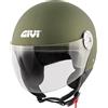 GIVI 10.7 Mini-J Solid Color Casco Jet Green