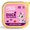 EDGARD & COOPER Edgard Cooper Pate per Gatti Anatra e Pollo allevati a terra con mirtilli, rose e cinorrodo 85 Gr Prezzo x 6 unità
