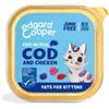 EDGARD & COOPER Edgard Cooper Pate per Gatti Merluzzo MSC e Pollo allevato a terra con mirtilli, rose e cinorrodo 85 Gr Prezzo x 6 unità