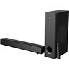 CREATIVE Soundbar e subwoofer Creative Stage 360 2.1 con Dolby Atmos per TV e monitor ultrawide, Surround Sound con HDMI ARC/2.0, Bluetooth, ingresso ottico e telecomando IR