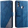 SONWO Cover per Huawei Honor 10 Lite/Huawei P Smart 2019, Flip Caso in PU Pelle Case Cover Portafoglio Custodia per Huawei Honor 10 Lite/Huawei P Smart 2019, [Kickstand] [Slot per Schede], Blu