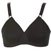 GIOS Reggiseno in Cotone Incrociato Senza Ferretto Art. 142 (2pz) - 8, Nero