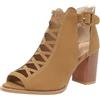 SYDUZAX Stivaletti da Donna con Tacco Medio Basso e Tacco Largo Comfort Smart Office Formal Work Party Occasion Scarpe con Tacco Aperte e Stringate Sandali Donna Estive Comode