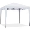 YITAHOME Gazebo pop-up istantaneo resistente da 3 x 3 m, pieghevole, da giardino, campeggio, feste, con custodia, picchetti e corde, per patio, mercati, spiaggia (bianco)