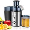 Yikko Centrifuga Frutta e Verdura, 3 Velocità di Regolazione, 800W Estrattore Frutta e Verdura con 75 MM Bocca Larga, Facile da Pulire, Acciaio Inossidabile Senza BPA (Argento-104)