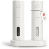 LARS NYSØM Set Macina Sale e Pepe Elettrico - Saliera e Pepiera Elettrica | Automatici Macinini Elettrici Sale e Pepe Set - Ricaricabile via USB Macinino in Ceramica Regolabile - Macina Pepe Elettrico