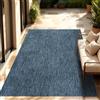 Paco Home Tappeto Per Esterno Balcone Terrazza Tappeto Cucina Monocolore Mélange, Dimensione:300x400 cm, Colore:Blu