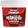 MANÍLIFE ManiLife Burro di Arachidi Peanut Butter 900g | Alto Contenuto Proteico | Completamente Naturale | Monorigine | Senza Zuccheri Aggiunti & Senza Olio di Palma | 'Crunchy Deep Roast' Extra Croccante