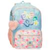 Enso Zaino per bambini Enso Bubbles, zaino per la scuola, in poliestere, doppie ruote girevoli multidirezionali, molteplici modi di utilizzo, blu