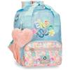 Enso Zaino per bambini Enso Bubbles, zaino per la scuola, in poliestere, doppie ruote girevoli multidirezionali, molteplici modi di utilizzo, blu