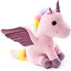 Trayosin Peluche a forma di unicorno da 20/28 cm, per bambine di 3-8 anni, simpatico peluche regalo per bambine, morbido regalo di compleanno per neonate, bambini piccoli, bambini (rosa, 20 cm)