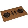 VERSA Zerbino Santiago, Stile Rustico Moderno, 2 x 70 x 40 cm, Poliestere, Marrone