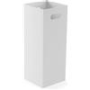 VERSA Basic White - Portaombrelli in Legno MDF, 53 x 21 x 21 cm, Colore: Bianco