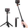 VRIG Direct VRIG - Mini treppiede estensibile per action camera da 51,1 cm, per GoPro Hero 12/11/10/9, DJI Action 5/4/3, Insta360 Ace Pro