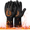 onlyfire Guanti da Barbecue, Guanti da Forno Resistenti al Calore Estremo di 800°C, Guanti da Forno in Silicone per Grigliare, Grigliare, Cuocere al Forno e Cucinare, Nero