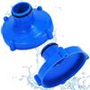 YUEXNKO Pool Vacuum Hose Adapter, 2pcs Adattatore per Aspirapolvere per Piscina, Adattatore per Tubo Skimmer, Skimmer Hose Adapter, Adaptor for Pool Vacuum Cleaner, Ø 80 mm su Ø 32 mm (Blu 2)