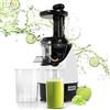 Duronic JE2 Estrattore di succo a freddo di frutta e verdura 220 W - Spremitura lenta 80 giri/minuto e senza lame - Pennello per pulizia inclusa - Per succhi di frutta e verdura fatti in casa