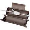 RESTMO Scatola di Protezione Stagna IP44 (290x110x75 mm) - Resistente alle Intemperie, Impermeabile per Prolunghe, Decorazioni per Vacanze e Utensili Elettrici in Plastica, Marrone