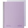 NAVIGATOR Office Paper Solutions Navigator | Quaderno scolastico a4 | Quadricola 5x5 | Copertina extra | Lavanda | Bordo colore | Carta 80 g | 80 fogli microforati 4 trapani | Spirale | Carta di qualità premium writing