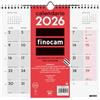 Finocam - Calendario da parete 2026 Layout Mensile Gennaio - Dicembre 2026 12 mesi | Calendario 2026 per annotazioni | Planner mensile Neutro - Italiano, Muro scrivere, M - 265x245 mm